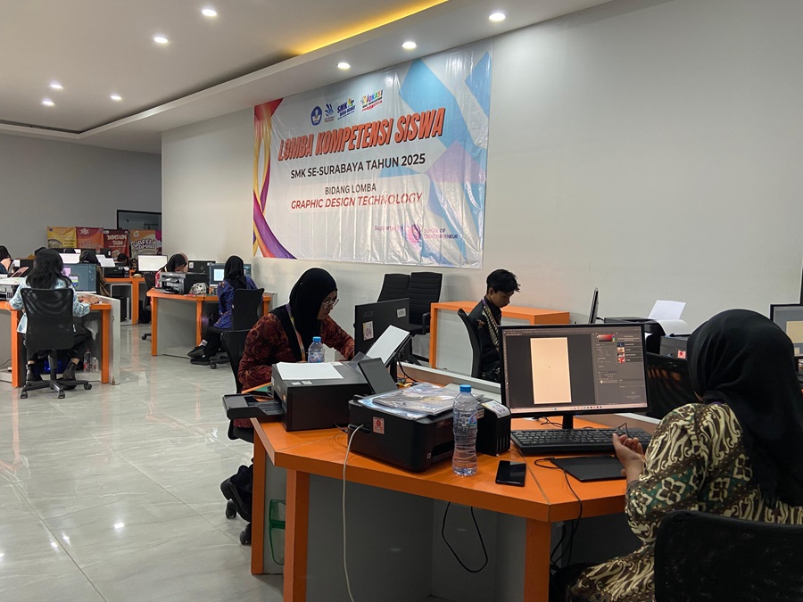 SMK Muhammadiyah 1 Surabaya Jadi Tuan Rumah LKS 2025 Bidang Graphic Design Technology