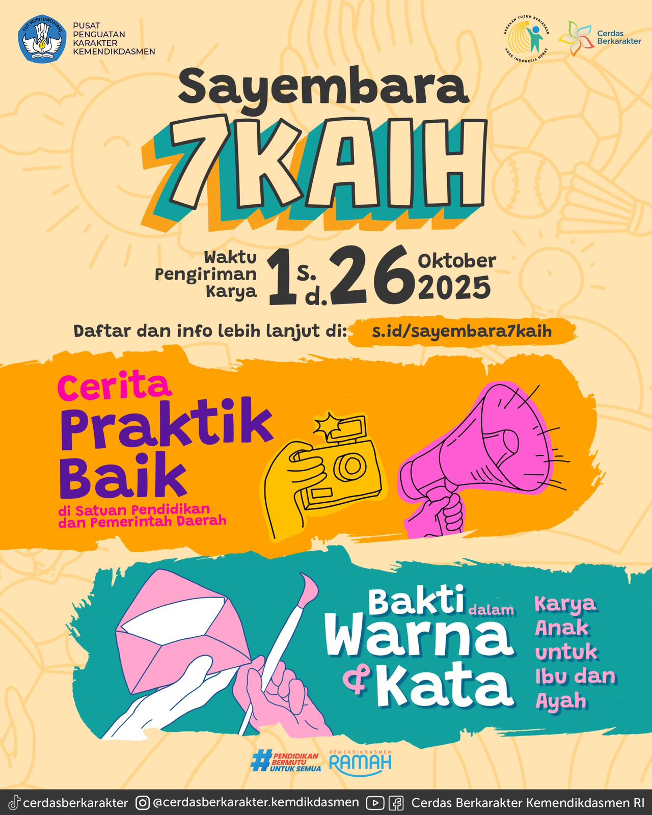 Kemendikdasmen Gelar Sayembara 7 Kebiasaan Anak Indonesia Hebat sebagai Ajang Kreativitas dan Praktik Baik